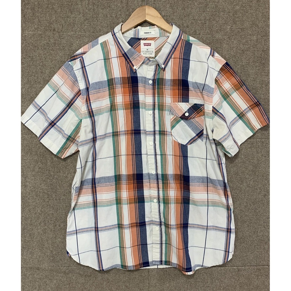 Levi's Men's Camp Shirt Size 2XL Western Cowboy Downtown Preppy